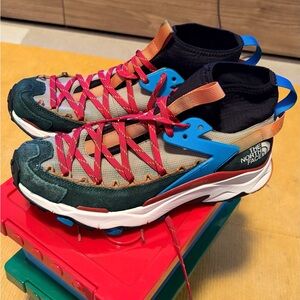 The North Face Red and Blue Trail Shoes